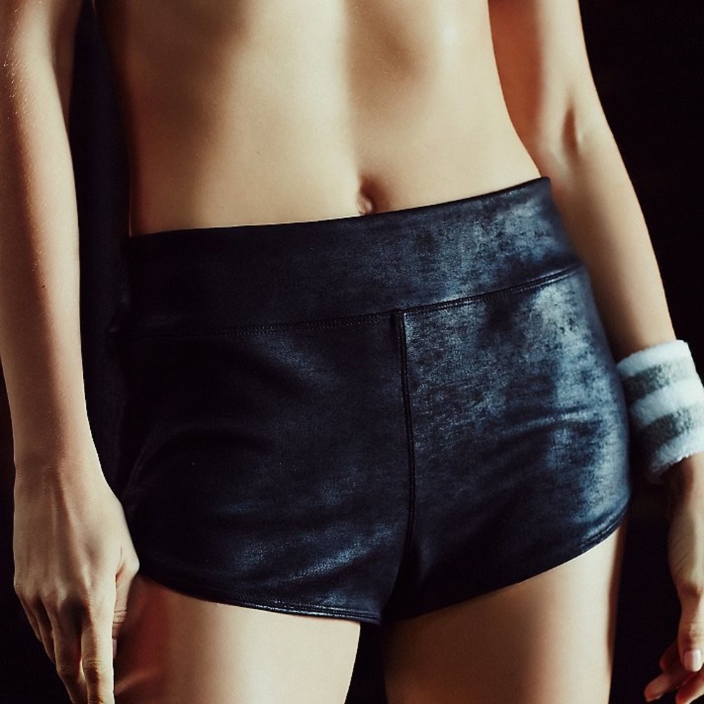 Free People Legend Shorts Vegan Leather